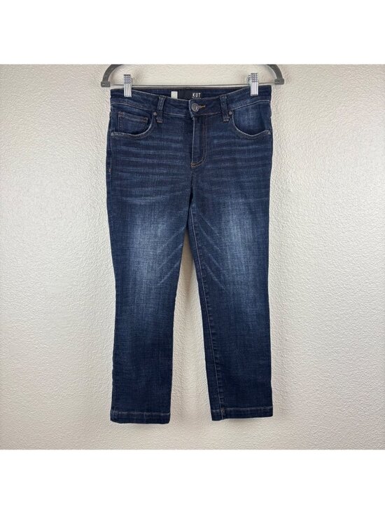 Kut from the Kloth Denim - ✨3/$30 Kut From The Kloth 4 Lauren Crop Straight Leg Jeans Women Dark Wash Denim
